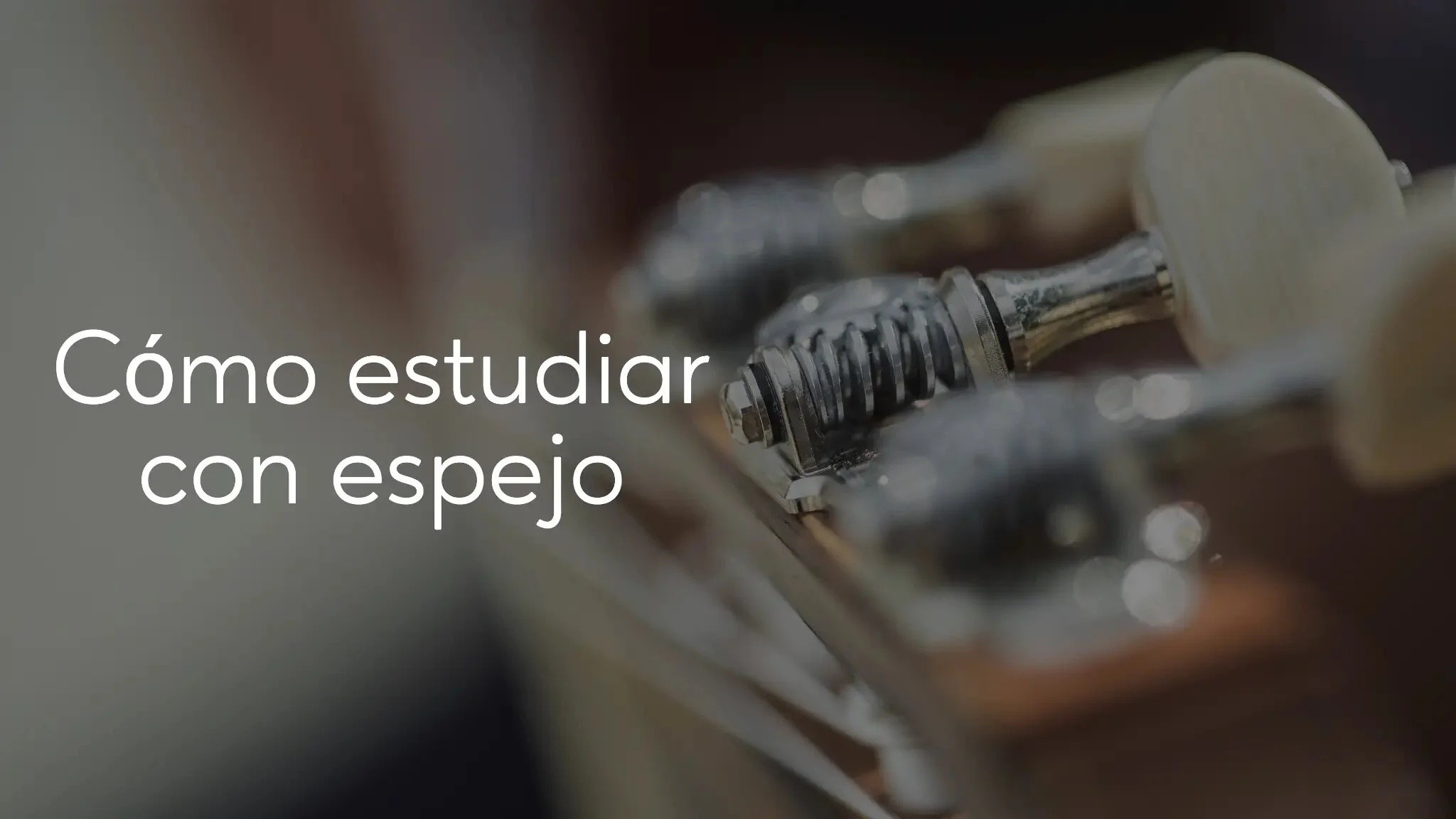 Cómo estudiar con espejo