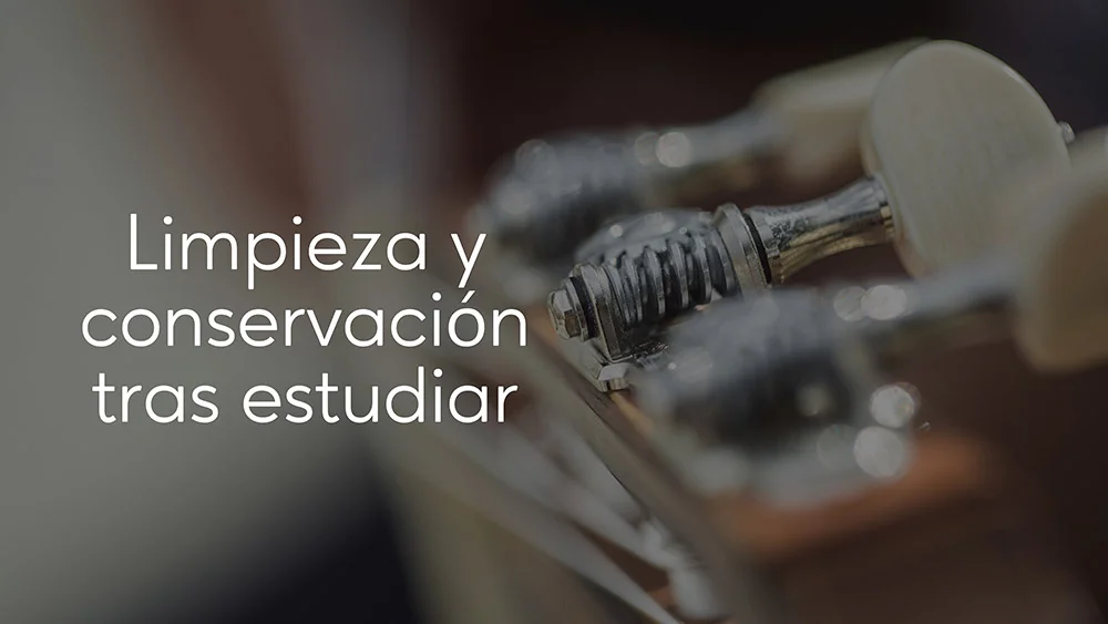 Limpieza y conservación de la guitarra tras el estudio diario